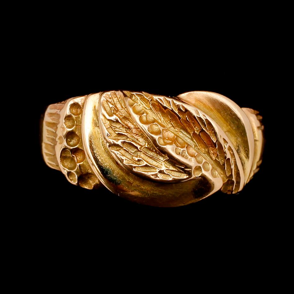RINGAR, 2 st, 18 k guld. Vikt ca 9 g.