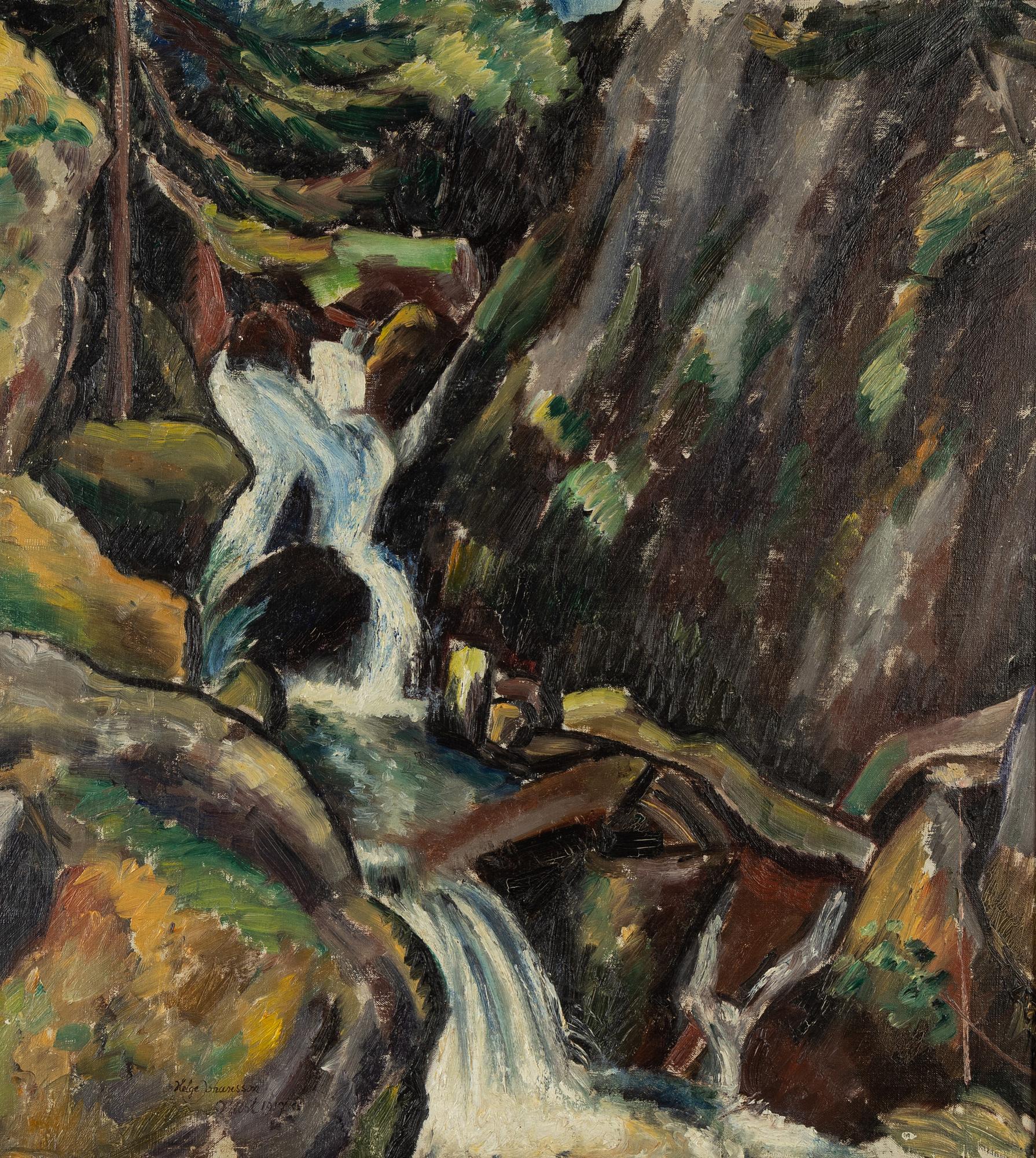 Helge Johansson, oil on canvas, signed and dated Orust 1917.