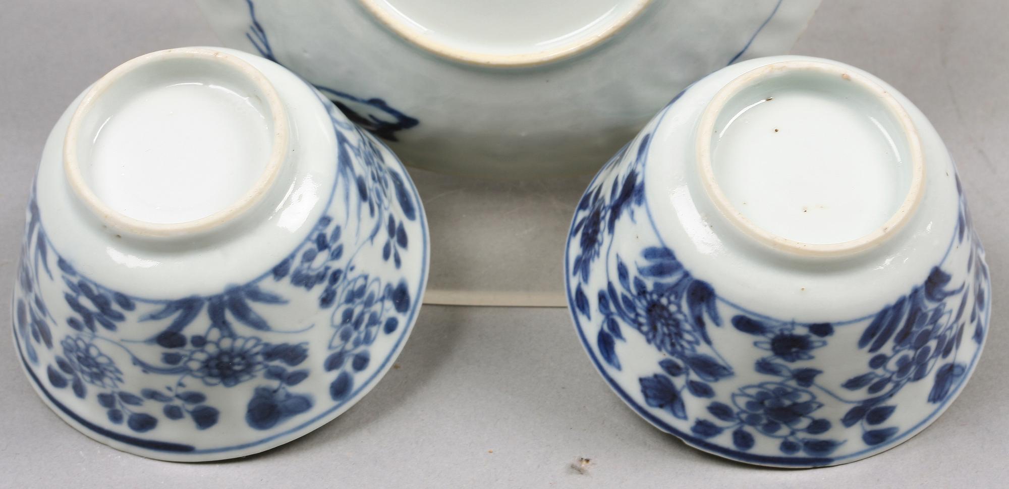 KOPP MED FAT samt KOPP. Kangxi (1662-1722), Kina.