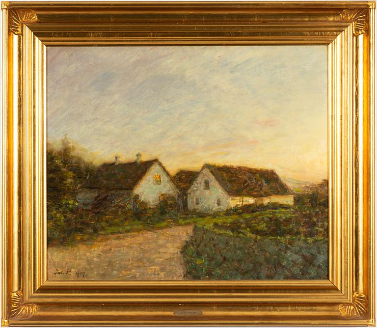 Julius Paulsen, Twilight over the Courtyard.