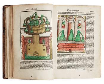 HIERONYMUS BRAUNSCHWEIG, Liber de arte Distillandi de Compositis.., Strasbourg 1512-14.