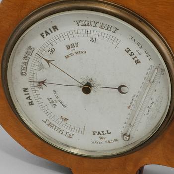 BAROMETER och KLOCKA, omkring sekelskiftet 1900.