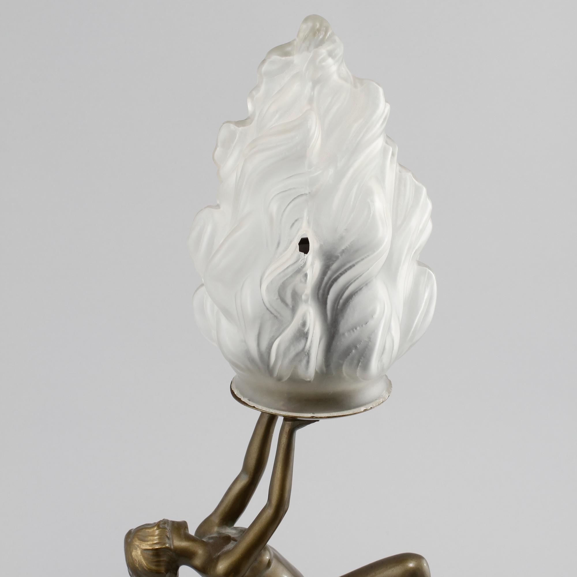 BORDSLAMPA, art deco-stil, omkring 1900-talets mitt.