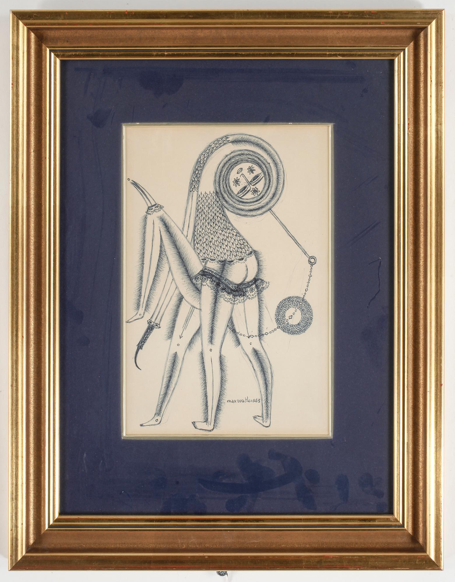 MAX WALTER SVANBERG, Tuschteckning, signerad och daterad -63.