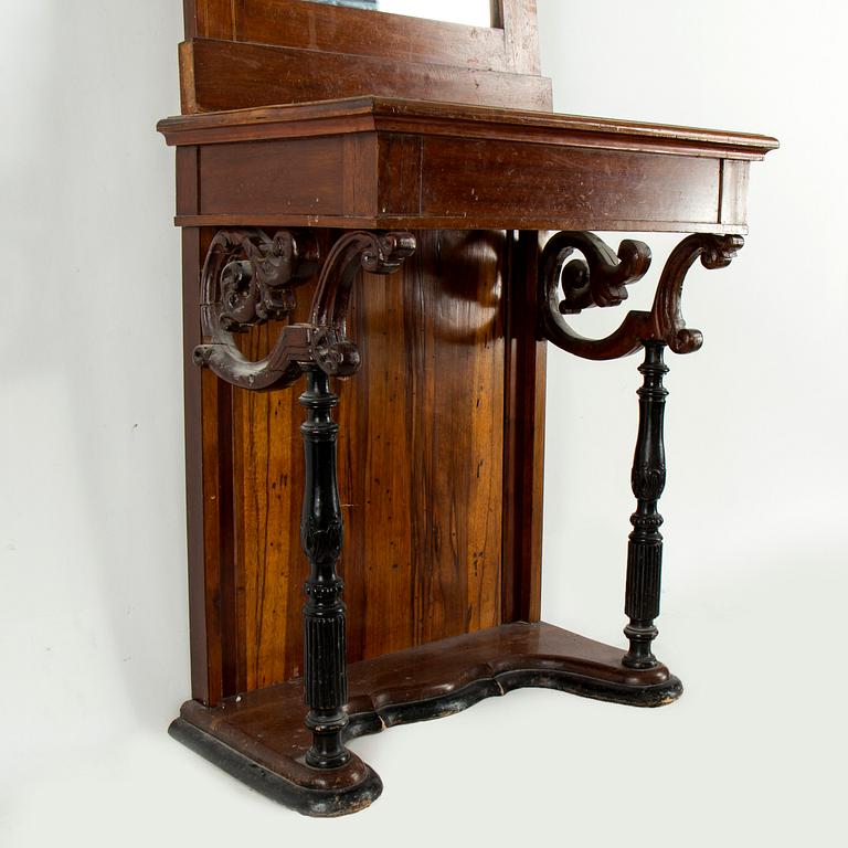 SPEGEL MED KONSOLBORD, Karl Johan, 1800-talets första hälft.