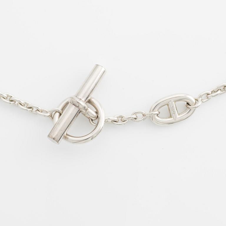 An Hermès silver necklace "Farandole".