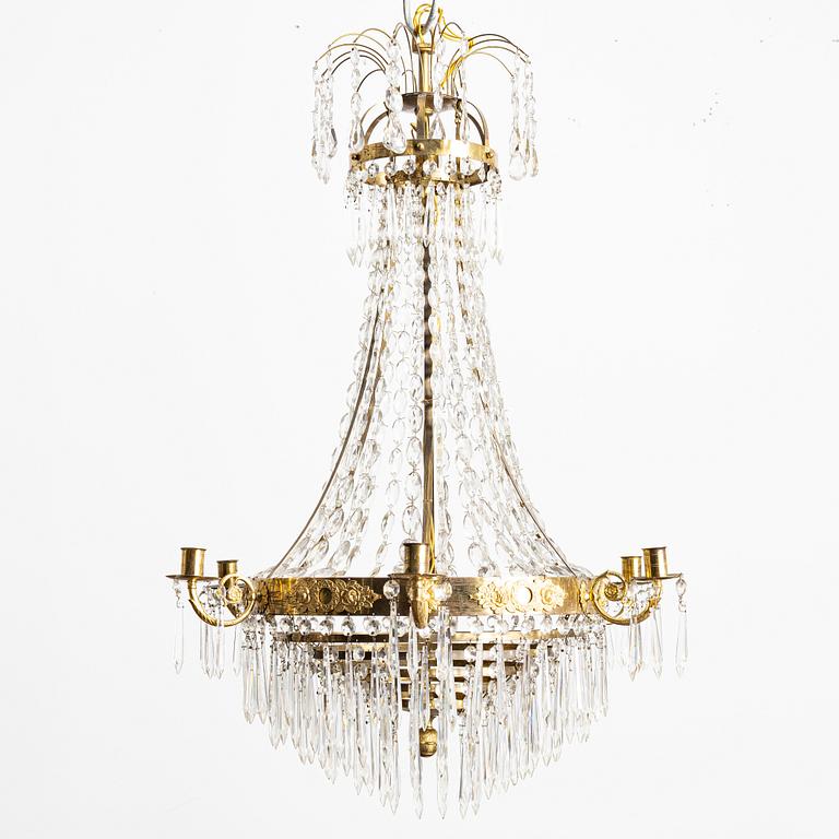 A 19th century chandelier.
