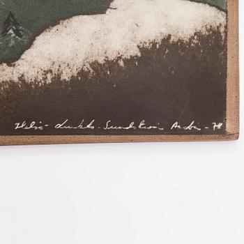 Heljä Liukko-Sundström, väggrelief, signerad Heljä Liukko-Sundström och daterad -78.