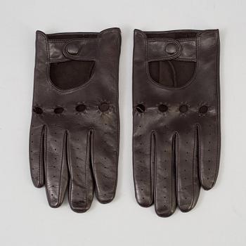 Two pair of GLOVES and a Scarf, by Ralph Lauren.