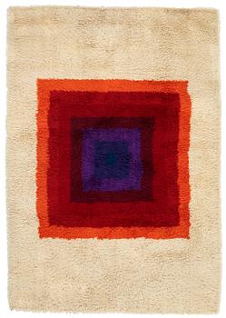 50. Verner Panton, a carpet, "Square, Multi colour", machine made pile, ca 199,5 x 137 cm, designed by Verner Panton.