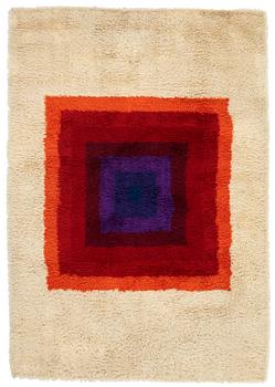 50. Verner Panton, a carpet, "Square, Multi colour", machine made pile, ca 199,5 x 137 cm, designed by Verner Panton.