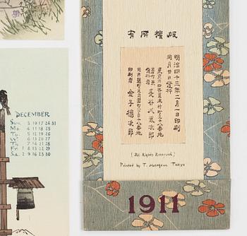 PARTI FÖREMÅL, 16 delar. Japan, 1900-tal.