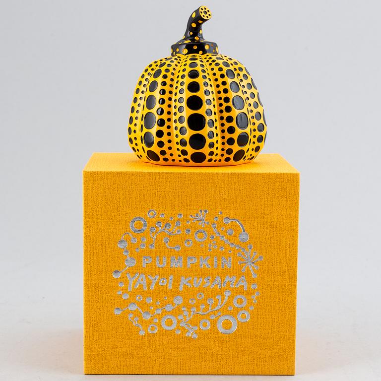 Yayoi Kusama, efter, objekt/multipel,"Pumpkin", utgiven av Benesse Holdings Inc, Naoshima, Japan, 2013.