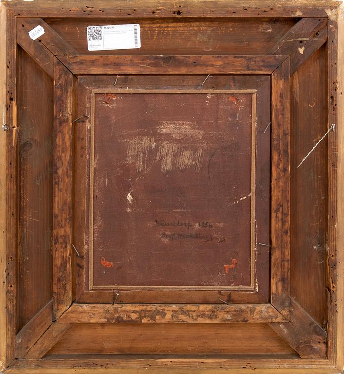 Bengt Nordenberg, olja på pannå signerad och daterad 1856.