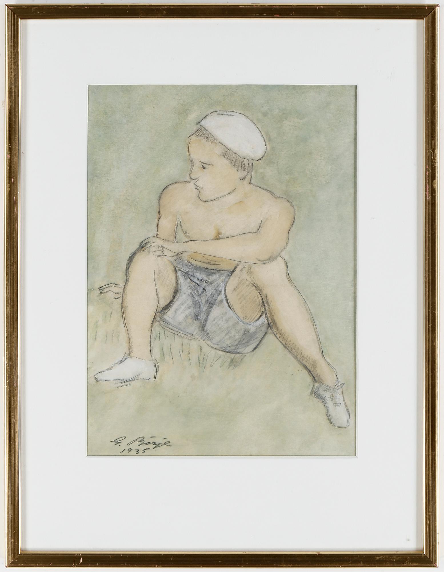 GIDEON BÖRJE, pastell, signerad och daterad 1935.