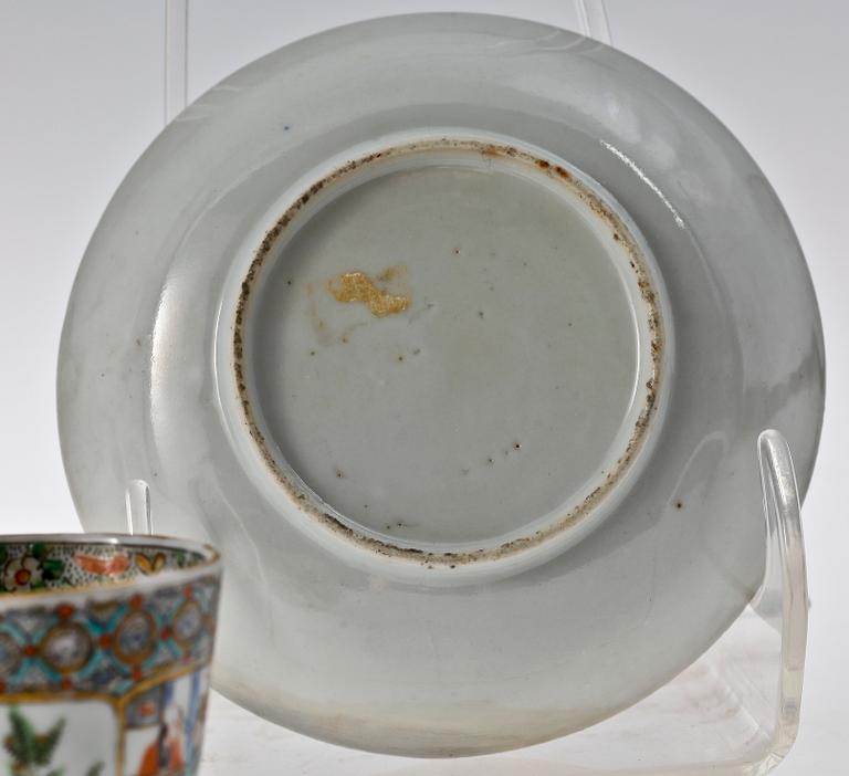 PARTI PORSLIN, 6 delar, Kina, 1700-1800-tal.