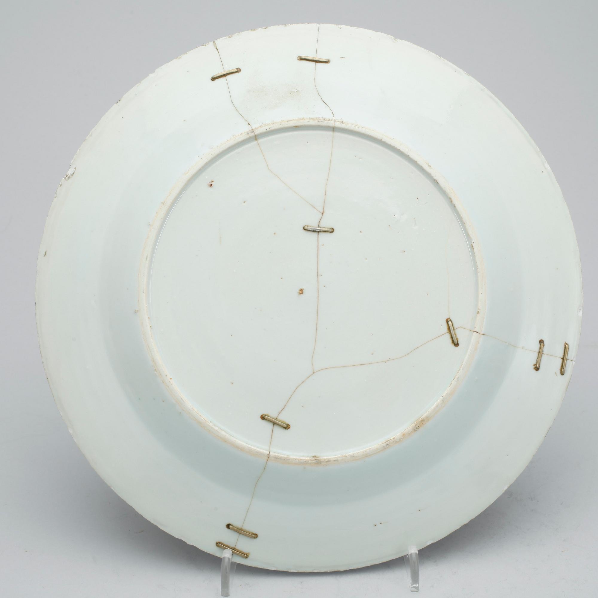 TALLRIKAR, 4 st, porslin, Kina, Qianlong (1736-35).