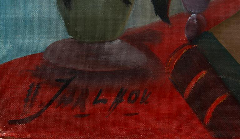 JARLHOV, HARTVIG, olja på duk, sign.