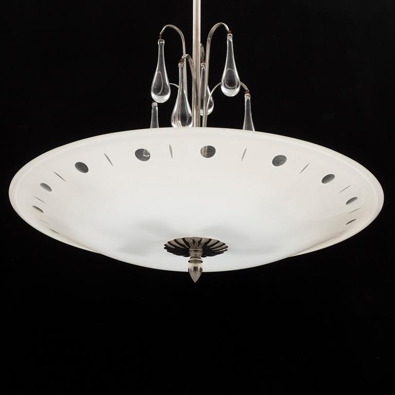 A 1950s ceiling light. Height ca 60 cm.