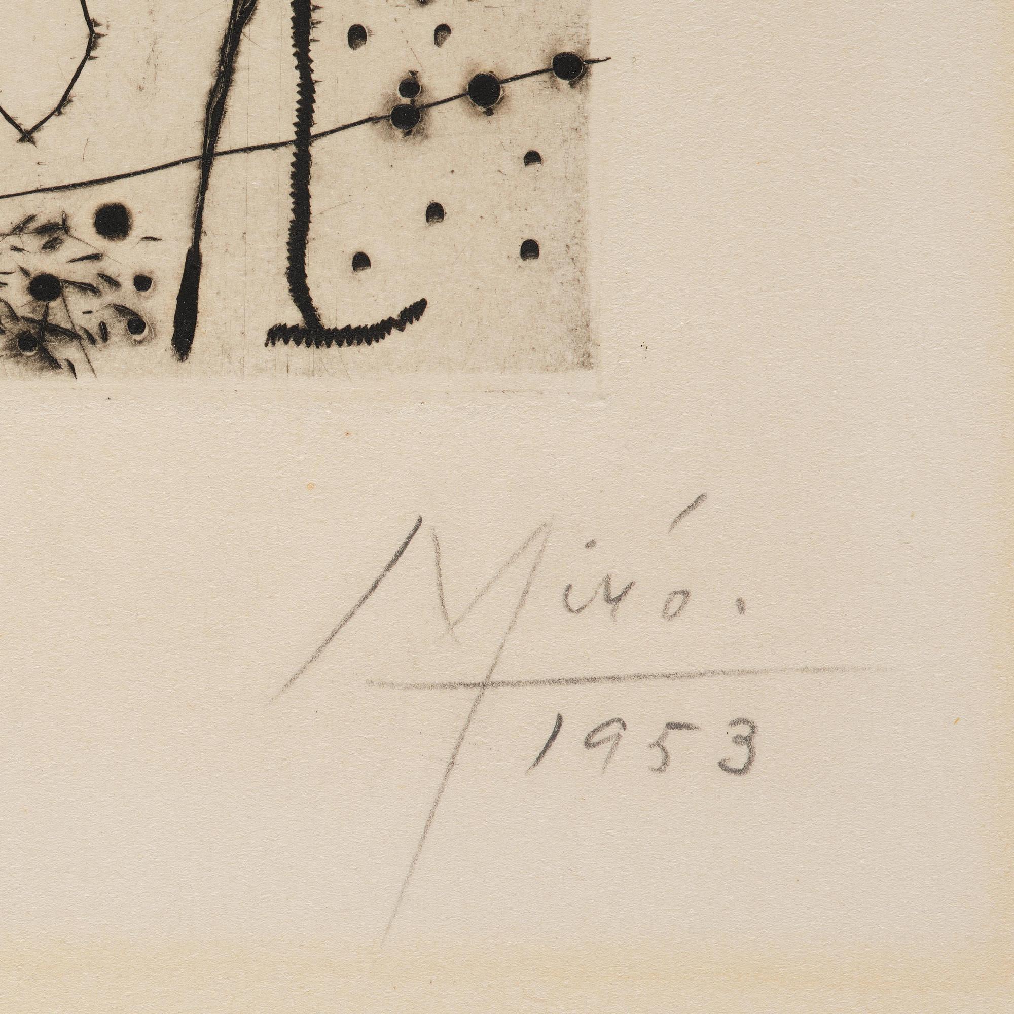Joan Miró, ”Petite Gravure Noire”.