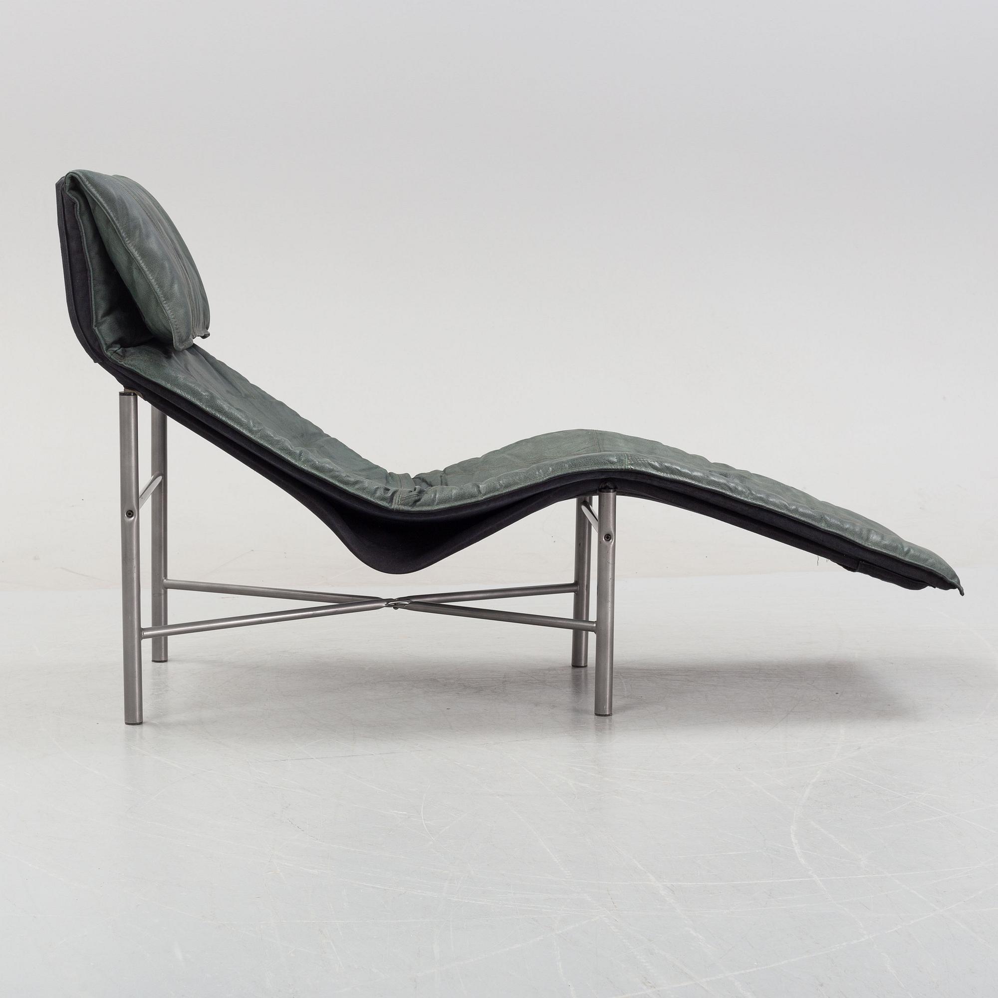 Tord Björklund, a green leather 'Skye' recliner, IKEA, 1980's/90's.