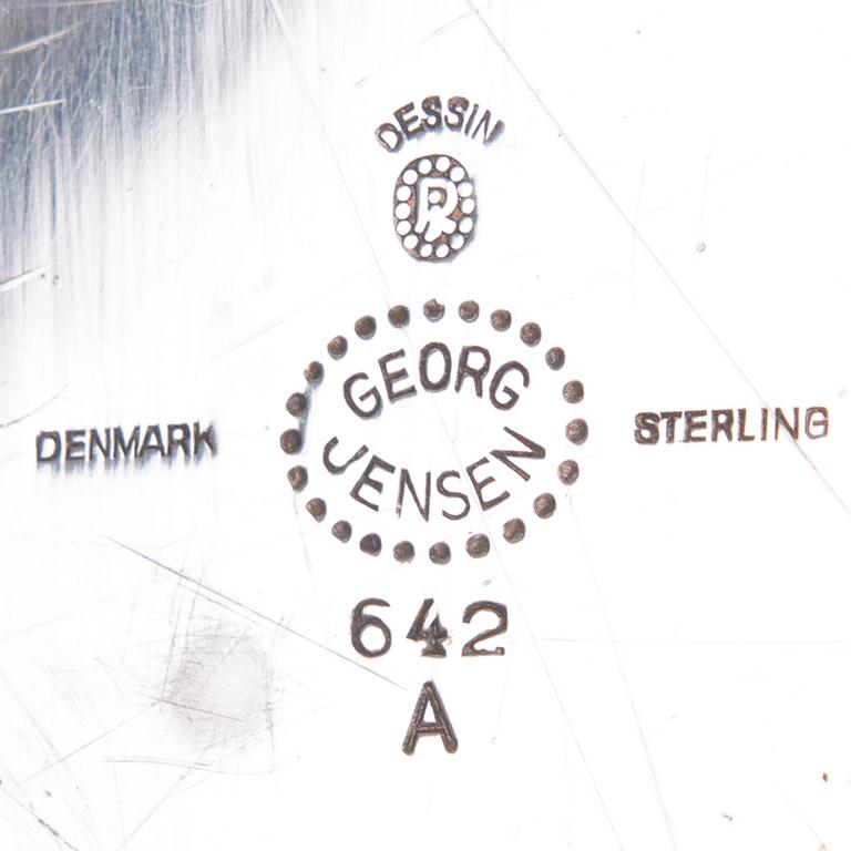 FAT, sterlingsilver, Georg Jensen, stämplad RJ, Danmark. Vikt 699 g.