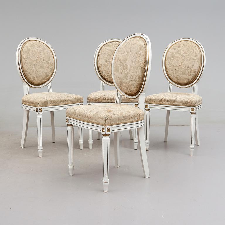STOLAR, 4 st, gustaviansk stil, 1900-talets början.
