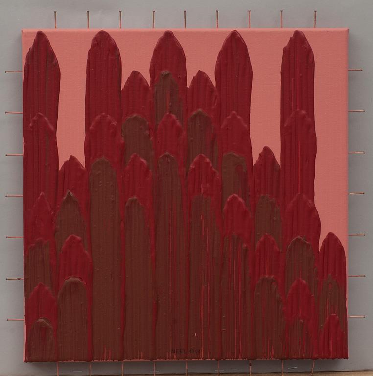 RAUL MEEL, akryl på duk, signerad och daterad 1991.