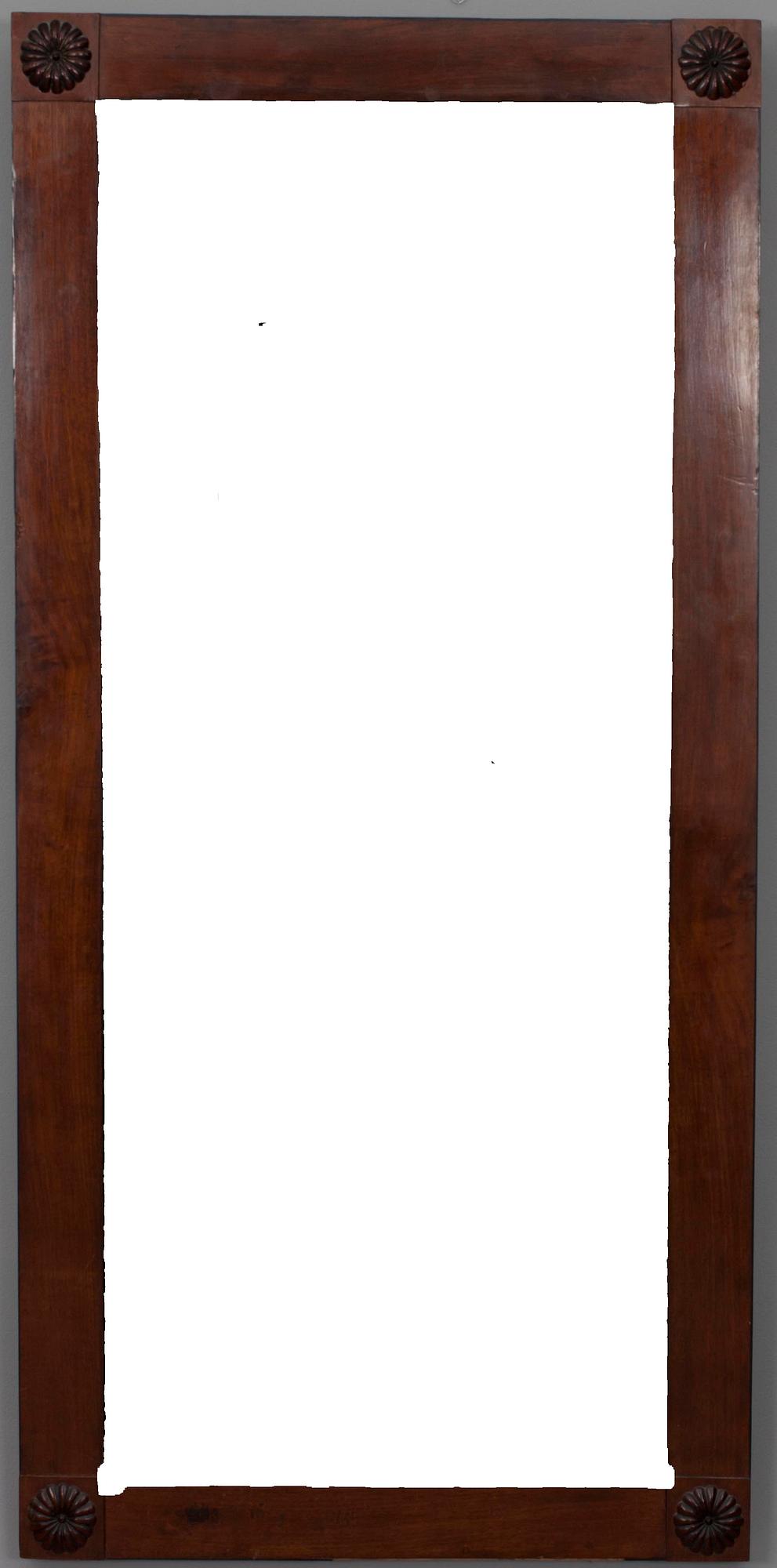 SPEGEL samt KONSOLBORD, mahognyfanerade, 1800-talets mitt.