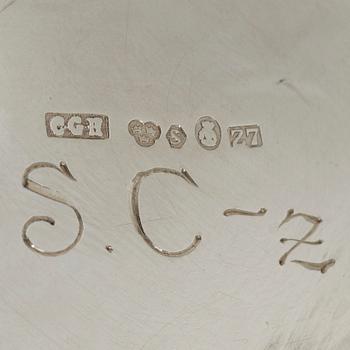5 pieces of silver goods, including CG Hallberg, 20th century.