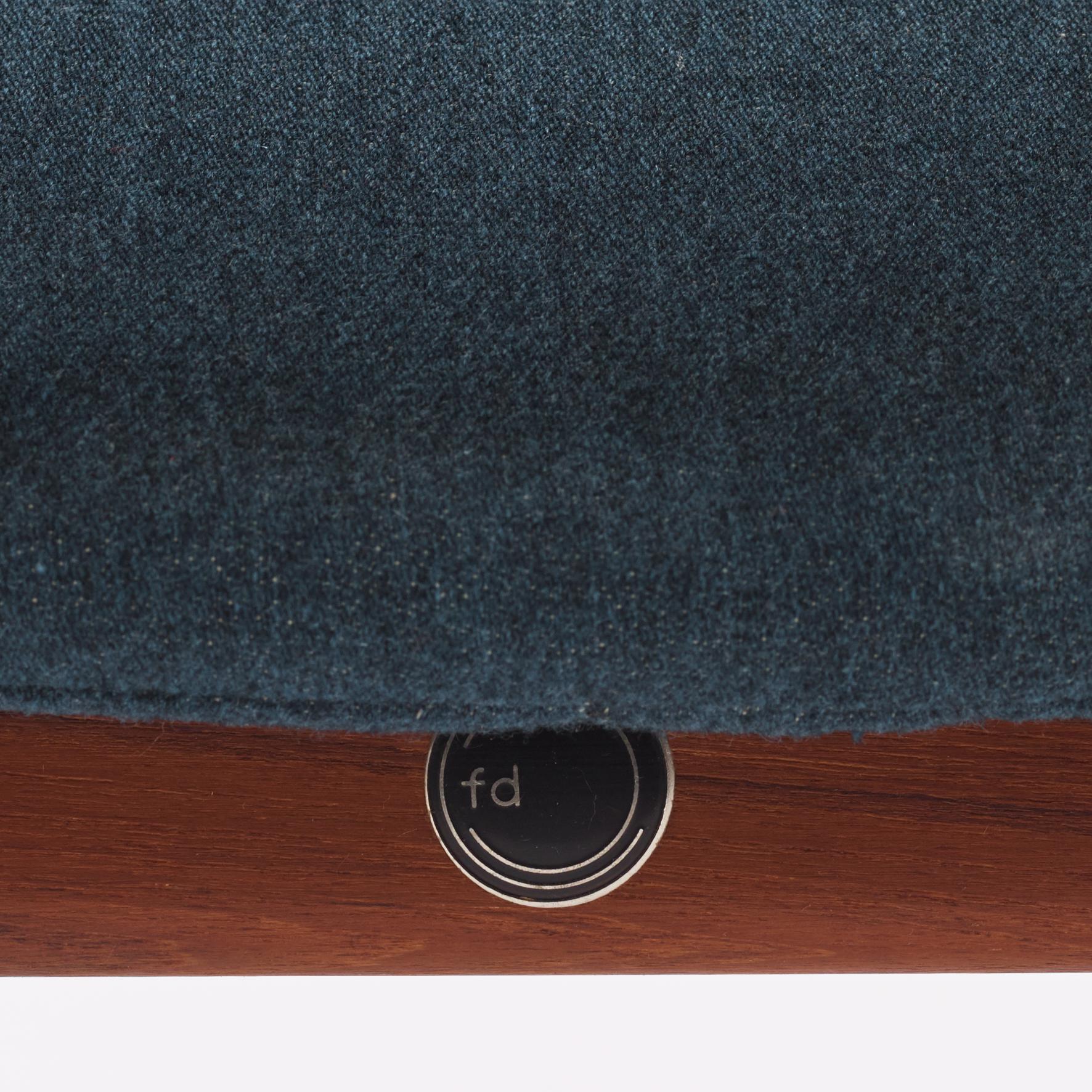 Finn Juhl, a "FD 136" easy chair, France & Daverkosen, Denmark, 1950s.