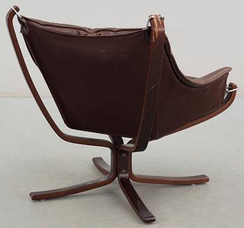 FÅTÖLJ, "The Falcon Chair", Sigurd Ressell, Vatne Möbler, Norge, 1960/70-tal.