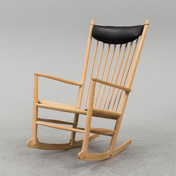 HANS J WEGNER, a model J16 rocking chair.