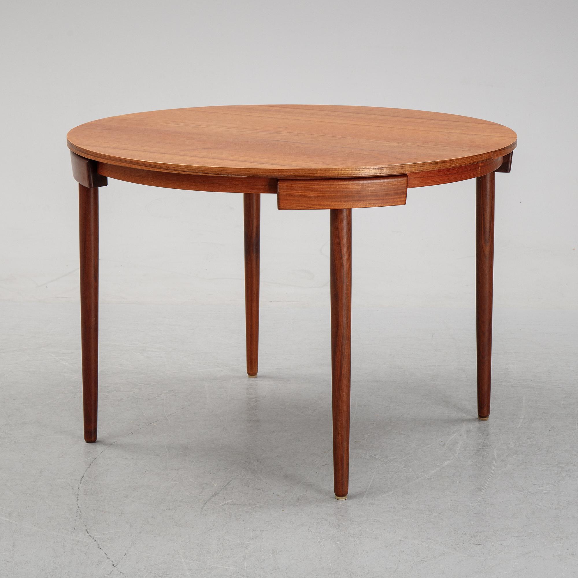 Hans Olsen, matbord och stolar, 4st, Frem Røjle, Danmark, 1950-tal.