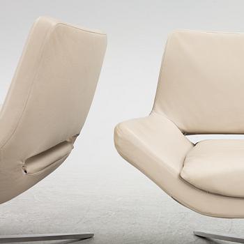 Jeffrey Bernett, a pair of 'Metropolitan' armchairs, B&B Italia Maxalto.