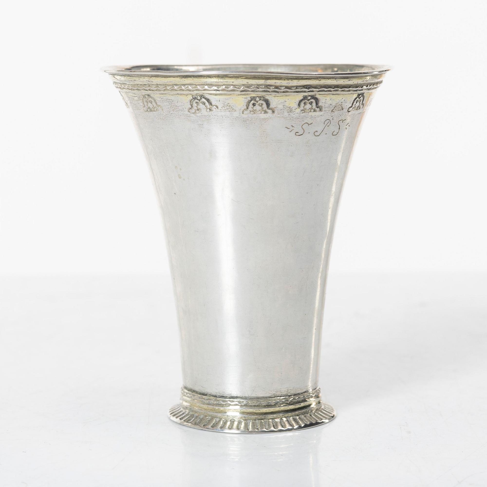 Henrik Norin, a silver beaker, Norrköping, 1775.