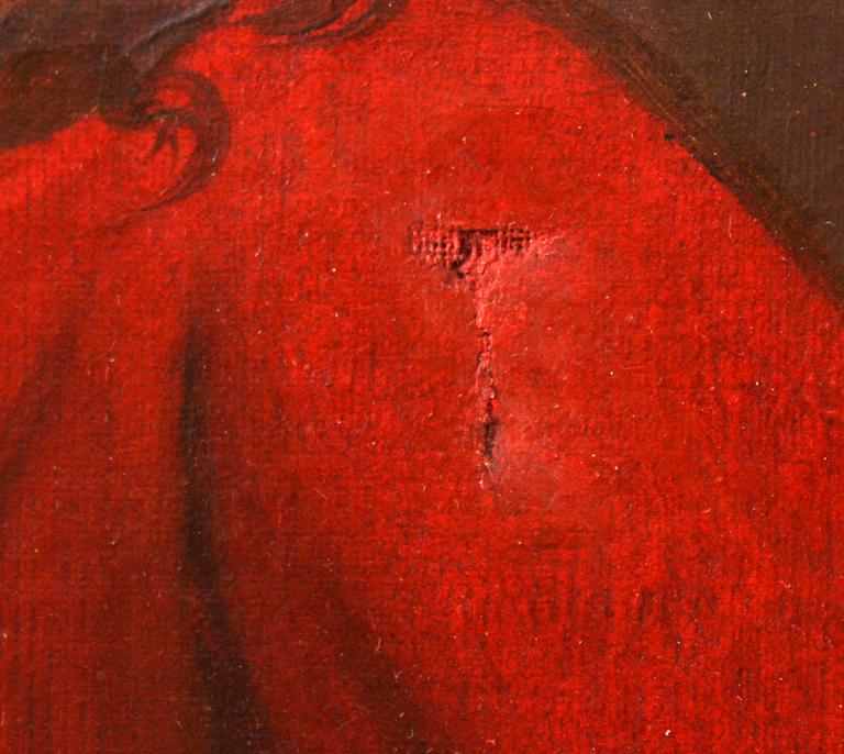 OKÄND KONSTNÄR, olja på duk, 1700/1800-tal.