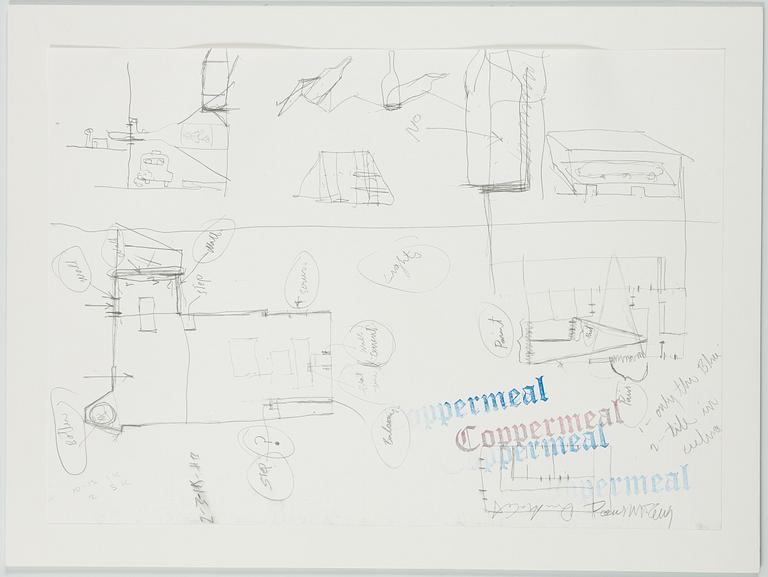 Paul McCarthy, "Coppermeal 1,2,3", 3 lithographs.