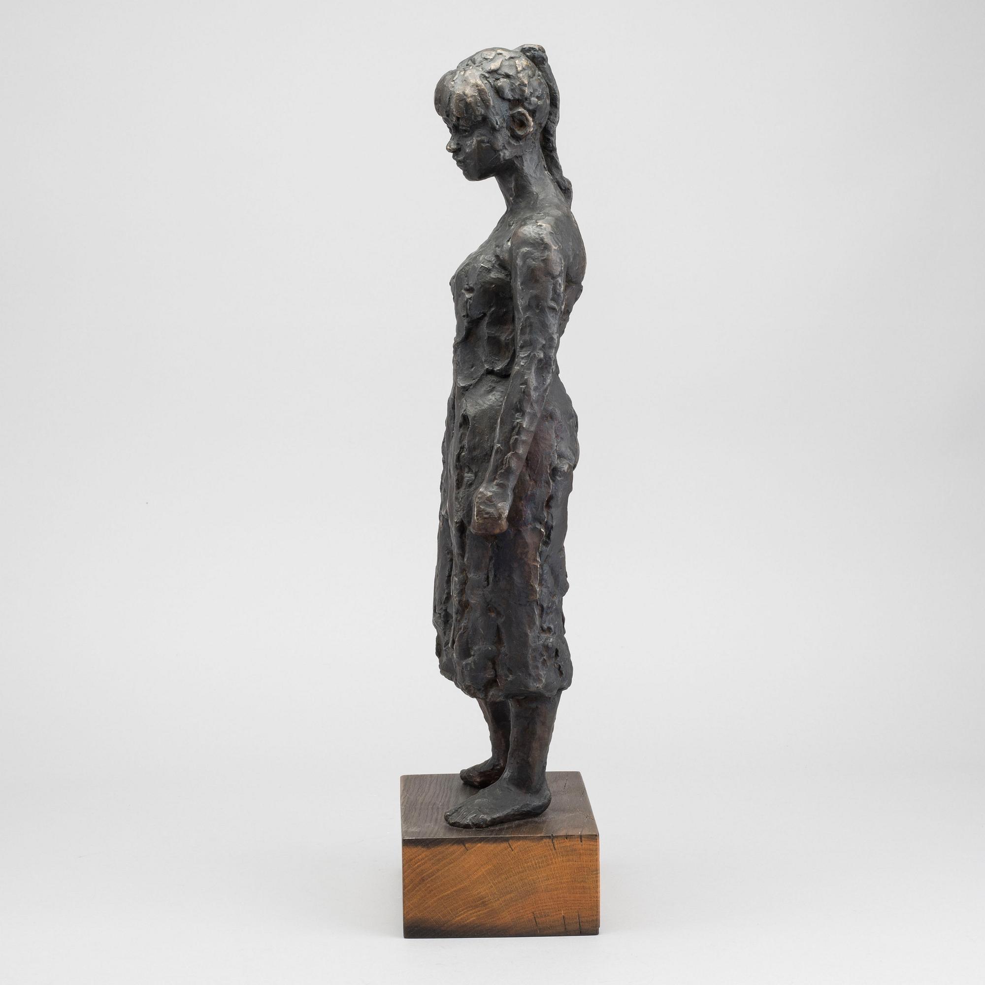 TORSTEN FRID, SCULPTURE, BRONZE, SIGNED. 1964.