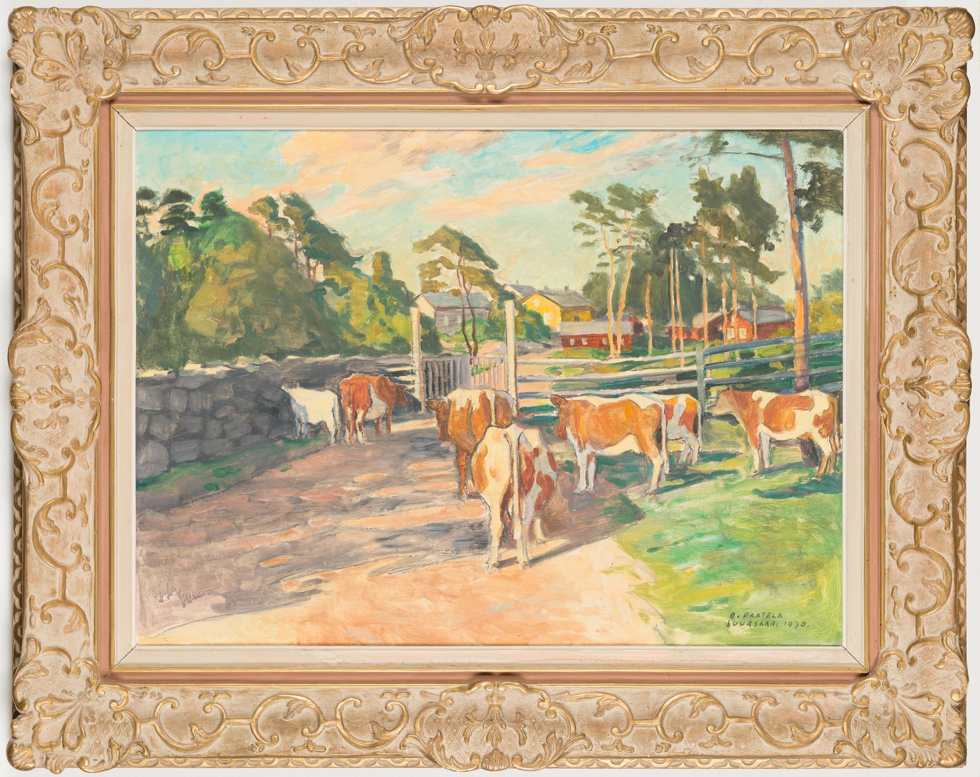 Oskari Paatela, oil on canvas, signed and dated 1930.