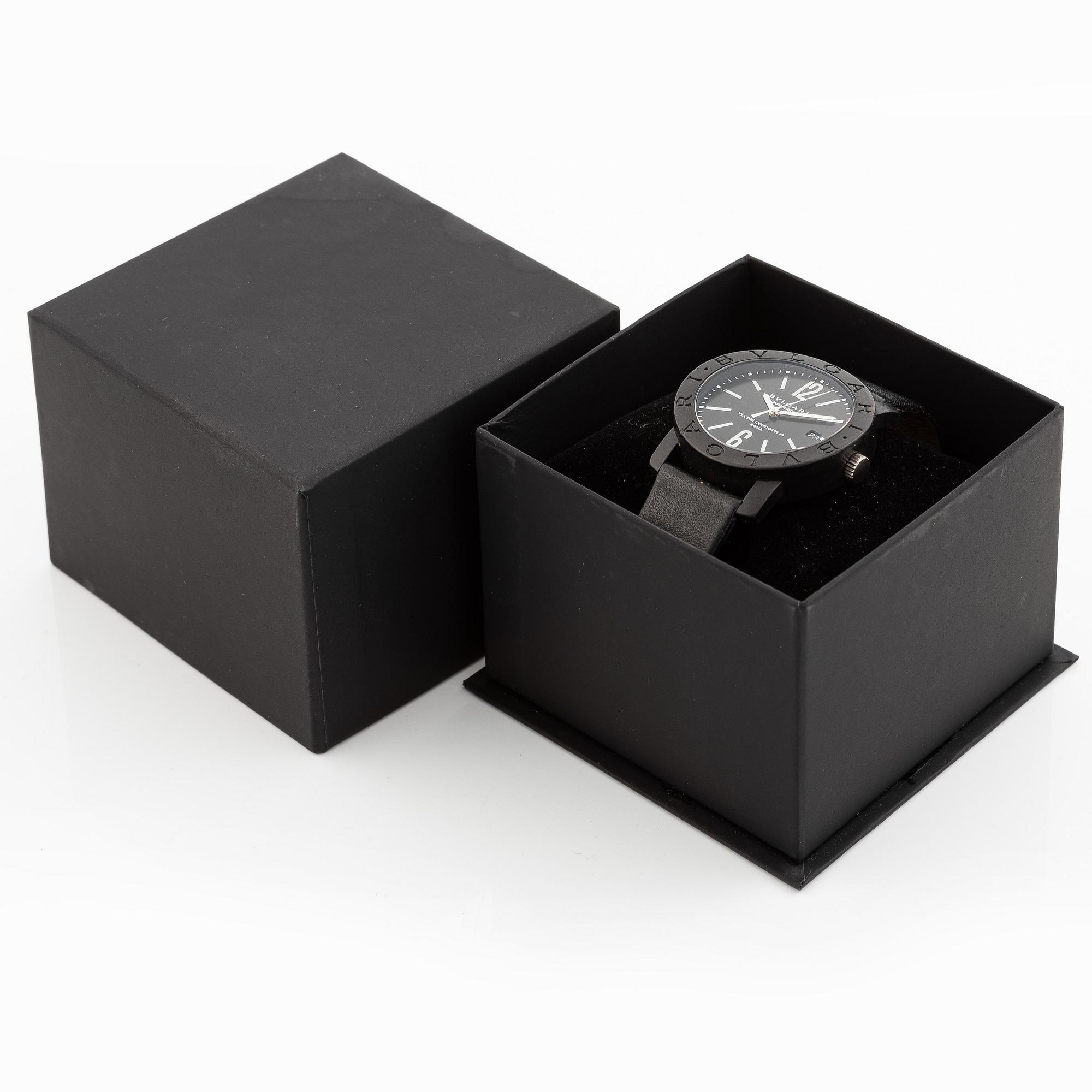 Bulgari, Bvlgari, Carbongold, "Via Dei Condotti 10, Roma", wristwatch, 40 mm.