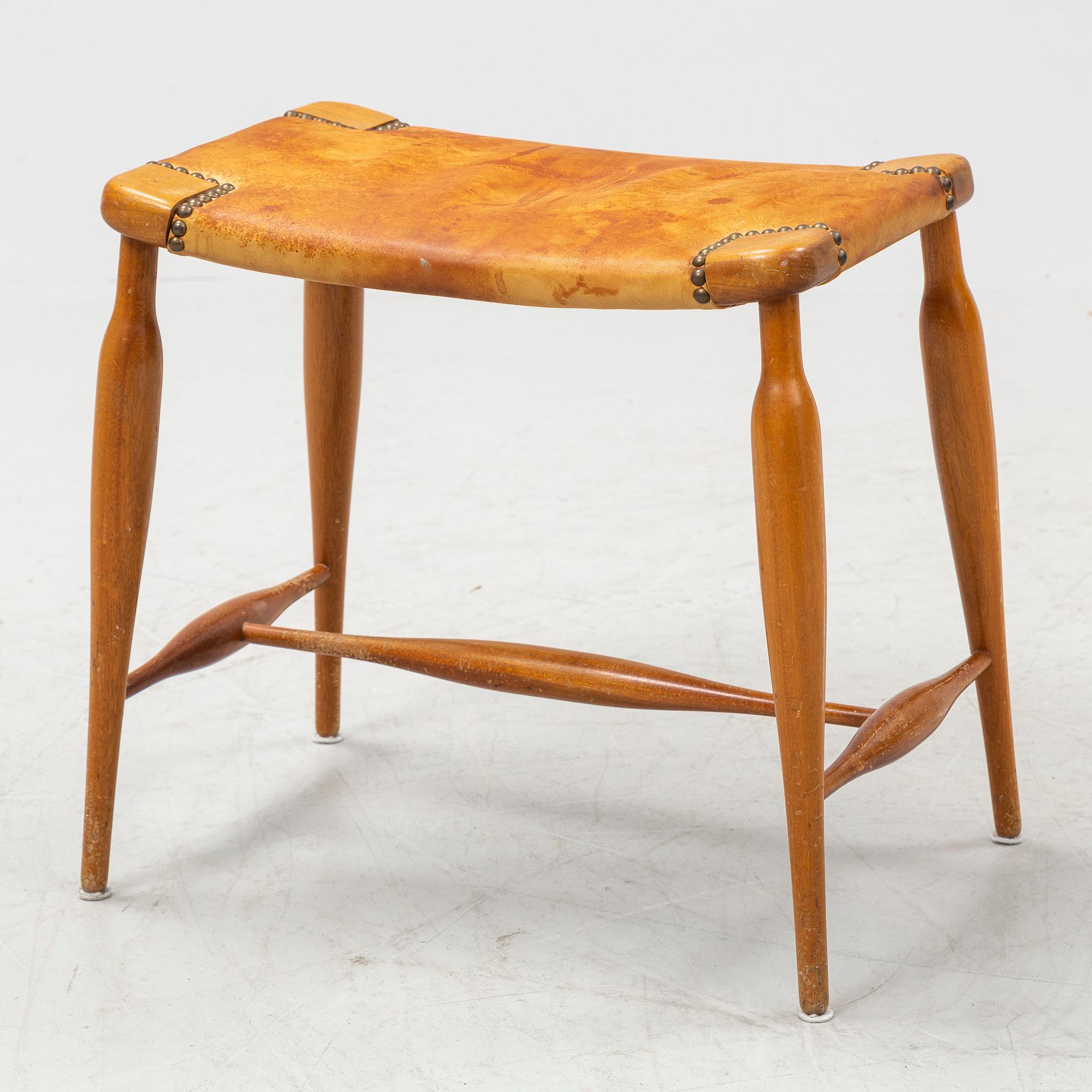Josef Frank, a model 967 stool, Firma Svenskt Tenn.