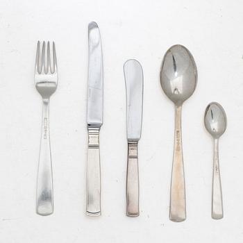 Jacob Ängman, Cutlery set, 55 pieces, silver, "Rosenholm", GAB.