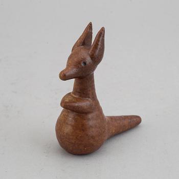 Lisa Larson, figuriin, kivitavaraa, "Kenguru", "Stora Zoo" sarjasta, Gustavsberg.