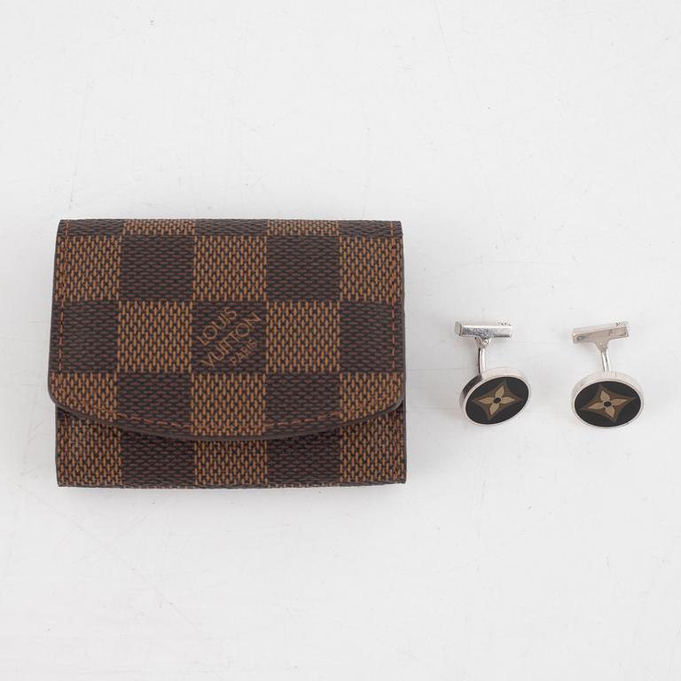 Louis Vuitton, cufflinks, sterling silver.