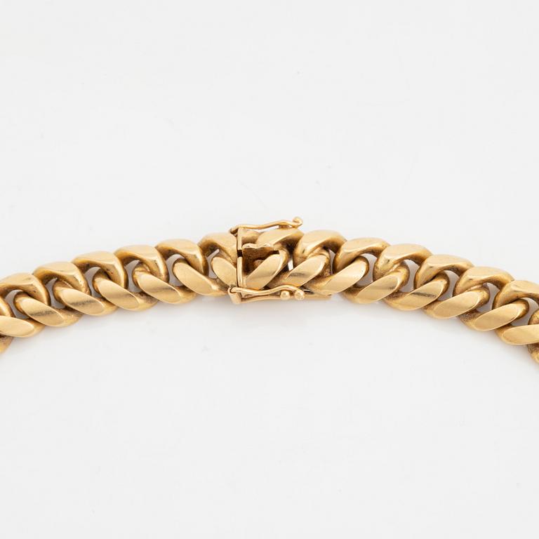 Gunnar Fahlström, collier, 18K guld med opal och diamanter.