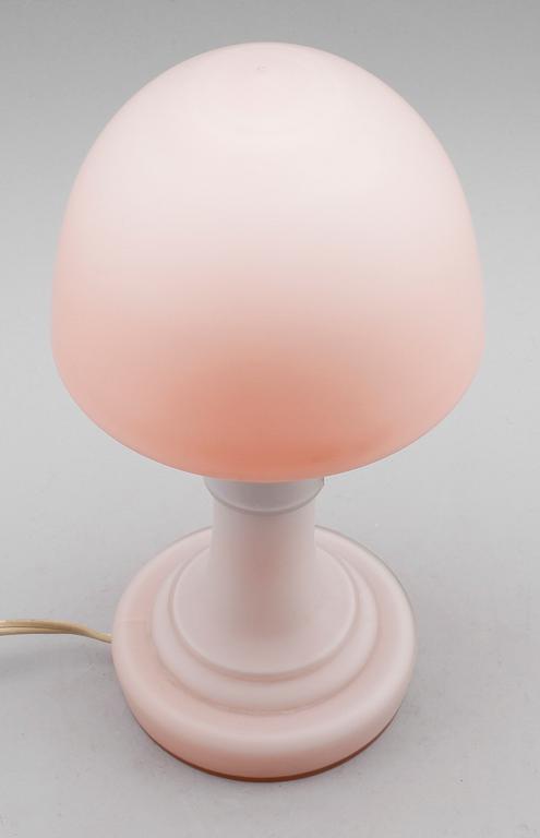 BORDSLAMPA, glas, 1900-talets första hälft.