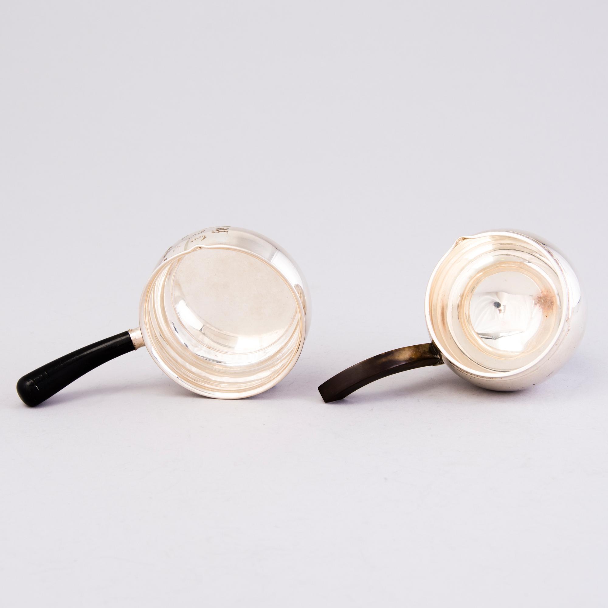 Three Danish silver bowls, two with mark of Grann & Laglye and one marked Christian F. Heise, 1922-37.