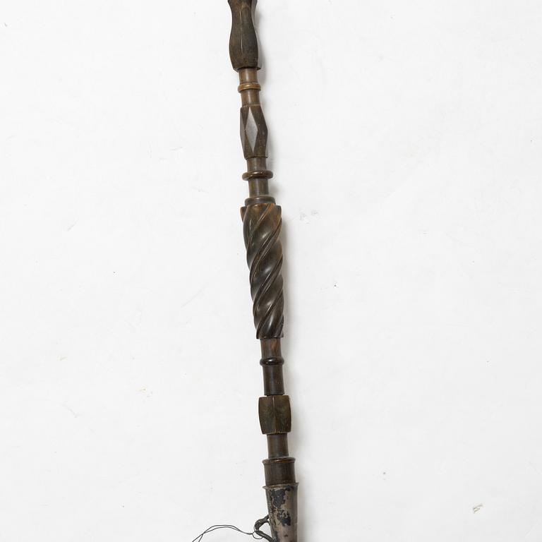 Cup and pipe, silver, one with mark of Claes Christian Carlén, Borås 1854.