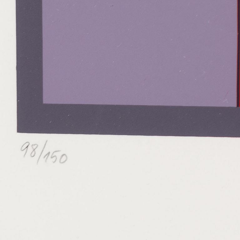 Victor Vasarely, silcscreen in colours, signed and numbered 98/150.